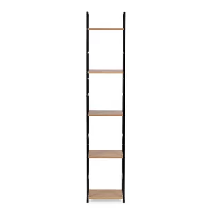 Regał Drewniany Nowoczesny Metalowa Rama Loft 5 Półek - Regały - miniaturka - grafika 1