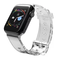 Akcesoria do smartwatchy - Strap Light silikonowa opaska pasek bransoleta bransoletka do zegarka Watch 6 / 5 / 4 / 3 / 2 / SE (40mm / 38mm) czarny - miniaturka - grafika 1