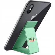 Uchwyty samochodowe do telefonów - Uchwyt Podstawka do Telefonu Miętowy BRACKET WZORY - miniaturka - grafika 1