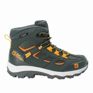 Buty dziecięce Jack Wolfskin VOJO TEXAPORE MID K slate green - 26 - Buty dla dziewczynek - miniaturka - grafika 1