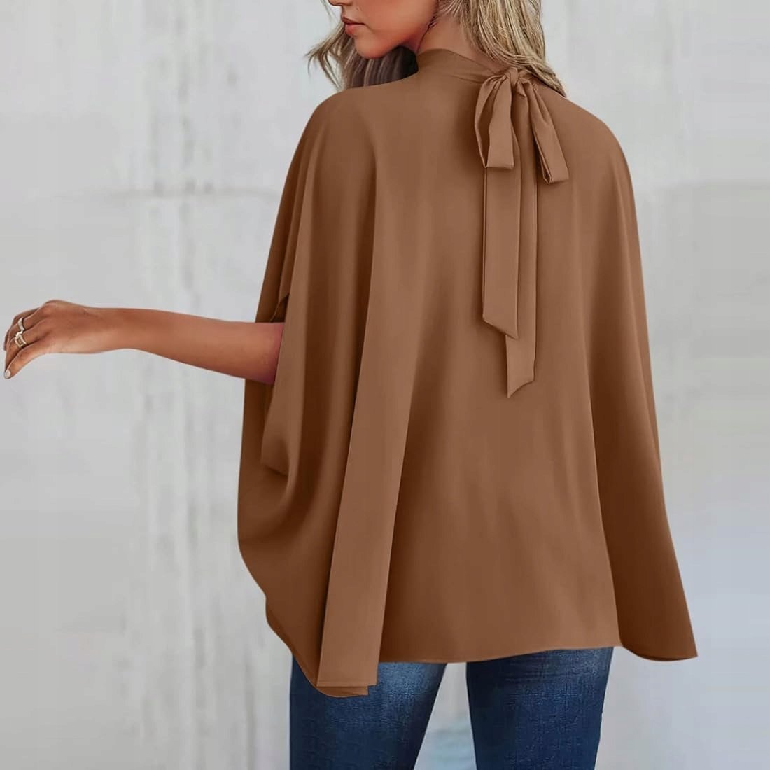 Elegancka bluzka Sweter Top damski Satynowy Krótki Rękaw XL