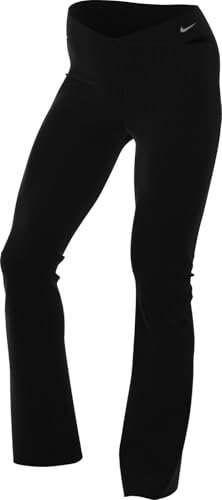 Nike Zenvy Cutout prążkowane legginsy z delikatnym trzymaniem i wysokim stanem dla kobiet, czarne/Pcg6C, HJ1846-010, 2XL