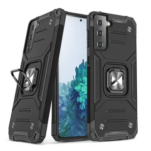 Wozinsky Ring Armor pancerne hybrydowe etui pokrowiec + magnetyczny uchwyt Samsung Galaxy S22+ (S22 Plus) czarny - Etui i futerały do telefonów - miniaturka - grafika 1
