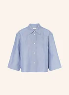 Bluzki damskie - Tiger Of Sweden Bluzka Corins Z Dodatkiem Lnu I Rękawami 3/4 blau - miniaturka - grafika 1