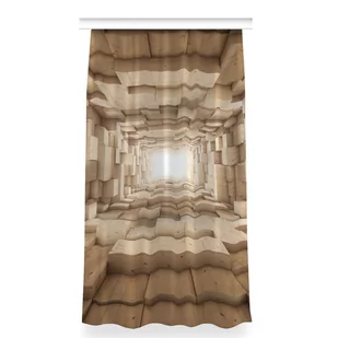 Zasłona gotowa do salonu 150x280 Abstrakcja drewno, Fabricsy - Zasłony Zasłona gotowa do salonu 150x280 Abstrakcja drewno, Fabricsy - Zasłony - miniaturka - grafika 1