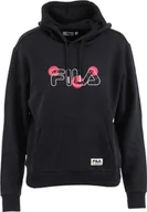 Bluzy damskie - Fila Fila Bellagio Hoody FAW0274-80001 Czarne M - miniaturka - grafika 1