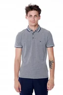 Koszulki męskie - WRANGLER SS REFINED POLO NAVY W7D6KH114 S - miniaturka - grafika 1
