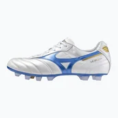 Piłka nożna - Buty piłkarskie męskie Mizuno Morelia II Japan Md white/laser blue/gold WYSYŁKA W 24H 30 DNI NA ZWROT - miniaturka - grafika 1