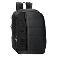 Torby na laptopy - Pepe Jeans Ancor Plecak na laptopa 15,6 cala Czarny 25 x 37 x 12 cm Poliester 9,25 l by Joumma Bags, Czarny (Black), Talla única, plecak na laptopa - miniaturka - grafika 1