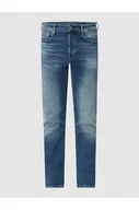 Spodnie męskie - Jeansy o kroju straight tapered fit z dodatkiem streczu model 3301 - G-Star Raw - miniaturka - grafika 1