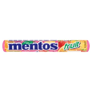 Van Melle Cukierki do żucia Mentos Fruit o smaku owocowym 38 g - Cukierki - miniaturka - grafika 1