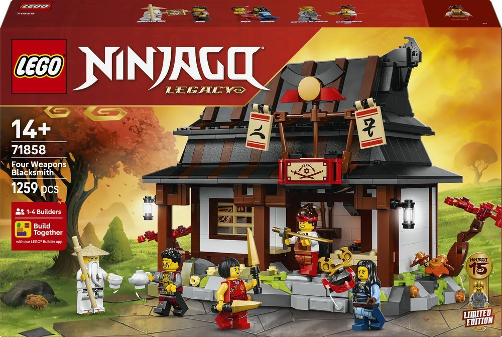 LEGO Ninjago Kuźnia Cztery Bronie — 15-lecie 71858