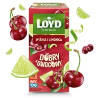 Herbata - Ekspresowa Herbata Owocowa Loyd Wiśnia Limonka 50g Dobry&Owocowy - miniaturka - grafika 1