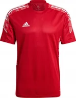 Koszulki męskie - Koszulka Męska Adidas Condivo 21 Training Jersey Primeblue Czerwona r M - miniaturka - grafika 1