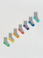 Skarpetki dla dzieci - Reserved - Bawełniane skarpety 7 pack - ciemnoszary - miniaturka - grafika 1