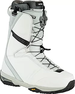 Nitro Męskie deski snowboardowe Team TLS '22 All Mountain Freeride Freestyle system szybkiego sznurowania łódź snowboardowa White Black, 285 - Buty snowboardowe - miniaturka - grafika 1