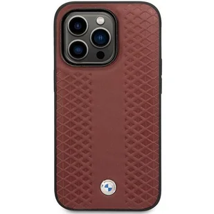 Etui BMW BMHCP14X22RFGR iPhone 14 Pro Max 6,7" burgundowy/burgundy Leather Diamond Pattern - Etui i futerały do telefonów - miniaturka - grafika 3