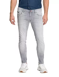 Spodnie męskie - Pioneer Spodnie męskie z 5 kieszeniami, stretch dżinsy, Light Grey Fashion, 29 W / 32 L, Light Grey Fashion, 29W / 32L - grafika 1