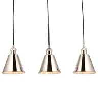 Lampy sufitowe - Stożkowa lampa wisząca nad wyspę Hal 97839 retro srebrny - miniaturka - grafika 1