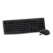 Zestawy myszka + klawiatura - KEYBOARD RU-UA + MOUSE OMEGA OKM071B M-MEDIA W-LESS SET 2.4GHZ BLACK [44443] - miniaturka - grafika 1