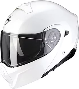 Scorpion EXO-930 SOLID White przygotowany do komunikacji Bluetooth XXL - Kaski motocyklowe - miniaturka - grafika 1