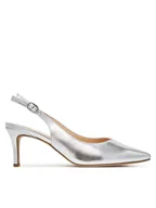 Sandały damskie - HÖGL Sandały Boulevard 60 Sl 0-176201 Srebrny - miniaturka - grafika 1