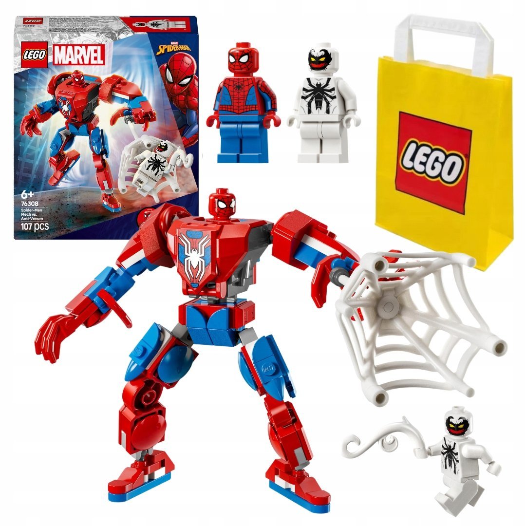 LEGO Super Heroes Mech Spider-Mana kontra Anti-Venom Marvel Spiderman