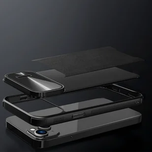 Nillkin CamShield Leather S Case etui iPhone 14 pokrowiec z osłoną na aparat zielone - Etui i futerały do telefonów - miniaturka - grafika 12