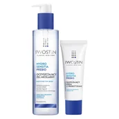 Żele do mycia twarzy - Iwostin Zestaw Hydro Sensitia Prebio (Żel micelarny 200ml + Krem nawilżający 50ml) - miniaturka - grafika 1