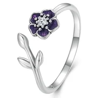 Pierścionki - Pierścionek Srebrny - PIERŚCIONEK KWIAT - miniaturka - grafika 1