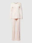 Bielizna nocna - Piżama z obszyciem koronką - miniaturka - grafika 1