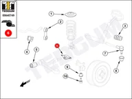 Wahacze - Silentblok wahacza TEDGUM 00640749 20201AA030 - miniaturka - grafika 1