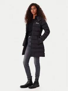 KARL LAGERFELD Kurtka zimowa A1W15047 Czarny Slim Fit - Kurtki damskie - miniaturka - grafika 1