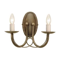 Lampy ścienne - Elstead Lighting Minster 2Lt Wall Light Black/Gold MN2 BLK/GOLD Elstead kinkiet stylowy MN2 BLK/GOLD ) - miniaturka - grafika 1