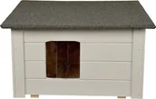Legowiska dla psów - BUDA DLA MAŁEGO PSA KOTA OCIEPLANA DWUSPADOWA WOODOK LEGOWISKO KOLOR biały - miniaturka - grafika 1