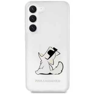 Etui ochronne na telefon Karl Lagerfeld KLHCS23SCFNRC do Samsung Galaxy S23 S911 transparent hardcase Choupette Fun - Etui i futerały do telefonów - miniaturka - grafika 1