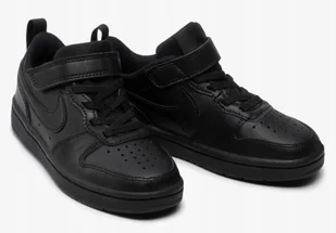 Tenisówki Nike Model Court Borough Low 2 (psv) Kolor Czarny - Buty trekkingowe dziecięce - miniaturka - grafika 1