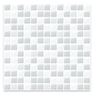 Panele ścienne i boazeria - Płytka samoprzylepna mozaika biało-szara 3D-1264 25,4 x 25,4 cm 4 szt. - miniaturka - grafika 1
