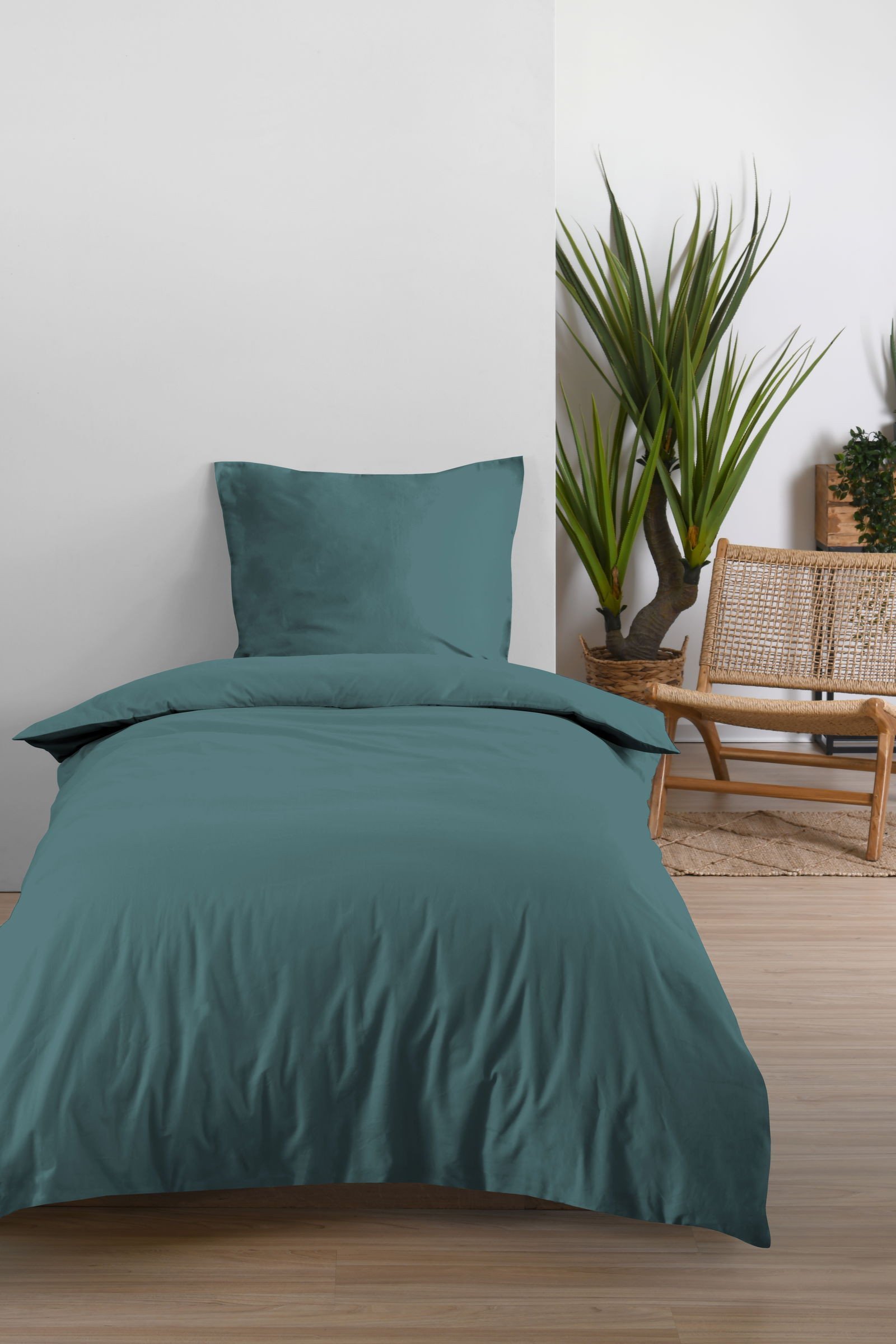Duvet cover STOF, turquoise, 140 x 200 cm, 100% cotton