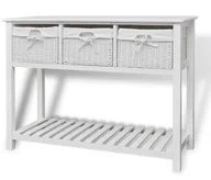 Komody - Biała Komoda Z Koszami Do Przedpokoju P9-G55 - miniaturka - grafika 1