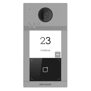 Hikvision DS-KV8113-WME1(C)/FLUSH/EU wideodomofon 2 MP Czarny, Szary - Wideodomofony - miniaturka - grafika 1