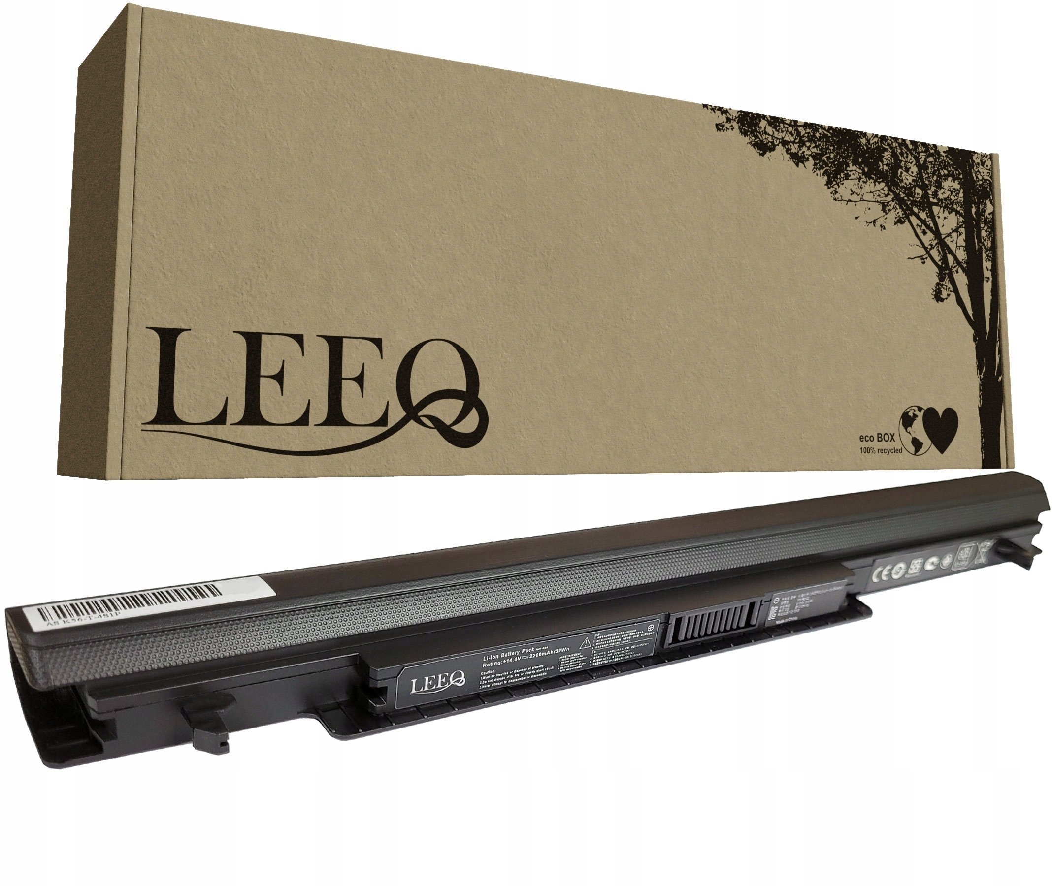 Bateria Ultra Parts Bateria do laptopa ASUS A31-K56 A32-K56 A41-K56 A42-K56 2200mAh