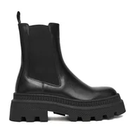 Botki damskie - Sztyblety Badura C-BIRDIE-40804 Czarny - miniaturka - grafika 1