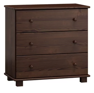 Komoda sosnowa drewniana 3s g42 orzech - Komody - miniaturka - grafika 1