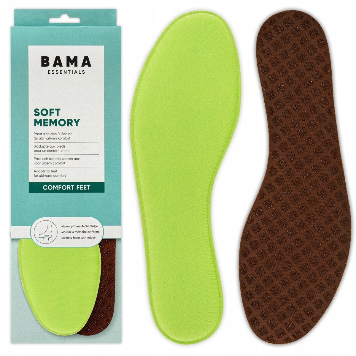 Wkładki z pianką memory amortyzujące oddychające BAMA 40/41