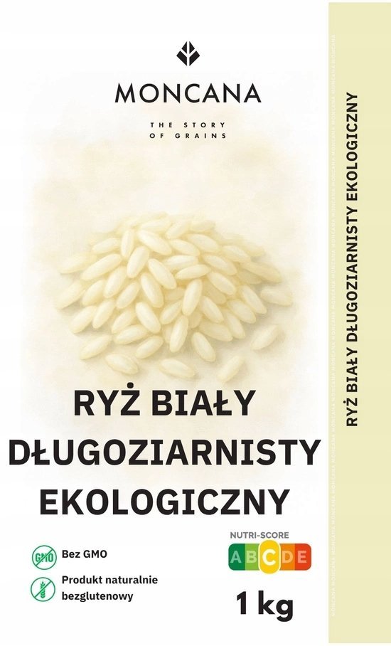 Ryż Biały Długoziarnisty BIO 1kg Bezglutenowy Ekologiczny Ryż
