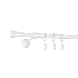 Karnisz pojedynczy TULUZA 240 cm 16 mm biały - Karnisze - miniaturka - grafika 1