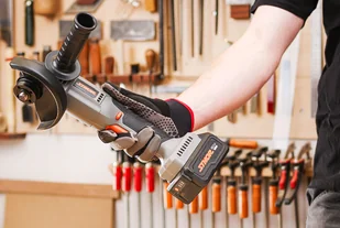 SZLIFIERKA KĄTOWA 20V (125MM;2AH) PASUJE DO WSZYSTKICH URZĄDZEŃ STHOR 20V - Szlifierki i polerki - miniaturka - grafika 5