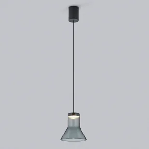 Helestra Fou żyrandol LED dymione szkło 13x13,5cm - Lampy sufitowe - miniaturka - grafika 1