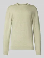 Swetry męskie - Sweter z dzianiny z prążkowanymi wykończeniami - miniaturka - grafika 1